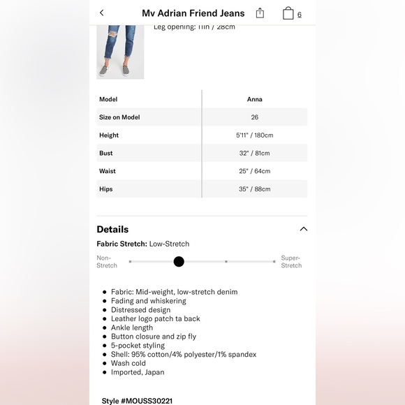 NWT! Moussy Vintage “My Adrian Friend Jeans” Sz 27 - Picture 9 of 10